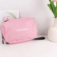 1入組男士化妝包,便攜式旅行整理袋,防水收納袋,適用於盥洗用品、護膚品和化妝工具,在商務旅行和旅館使用 - 粉色 - 查看 10