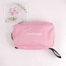 1入組男士化妝包,便攜式旅行整理袋,防水收納袋,適用於盥洗用品、護膚品和化妝工具,在商務旅行和旅館使用 - 粉色 - 查看 9