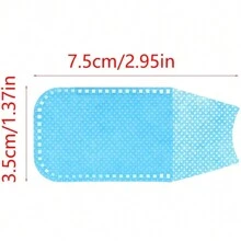 手指式牙齒濕巾,薄荷味一次性口腔刷牙巾(深藍色,30片) - 藍白色 - 查看 7