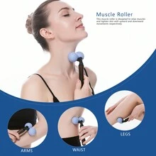 lyanxinlei Y-Shaped 360° Body Massage Roller, Manual Skin Massage Tool - Blue - View 2