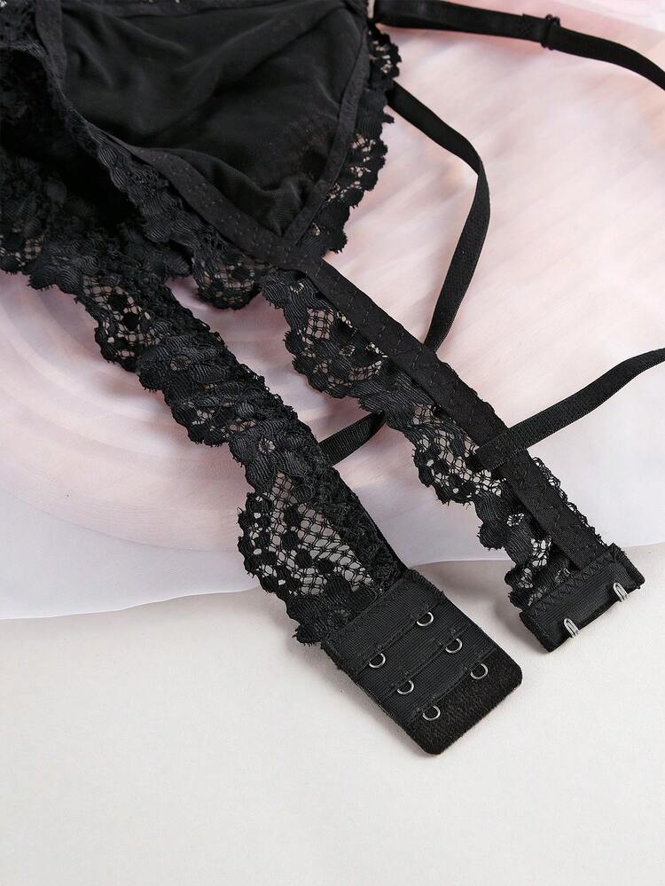 レース セクシー ノーブラ ブラジャーセット | SHEIN JAPAN
