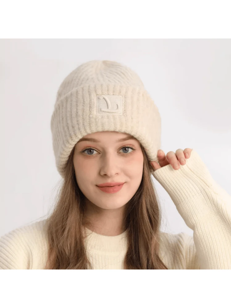 Berretto Francese In Lana VECRY Per Donna - Cappello Invernale Floreale
