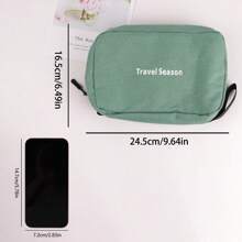 1入組男士化妝包,便攜式旅行整理袋,防水收納袋,適用於盥洗用品、護膚品和化妝工具,在商務旅行和旅館使用 - 粉色 - 查看 4