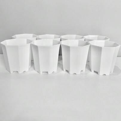 4 chậu hoa nhựa, chậu cây cảnh quan sân vườn mọng nước sáng tạo, chậu hoa đa giác thoáng khí, thích hợp cho phòng khách, ban công, làm vườn, trang trí ngoài trời