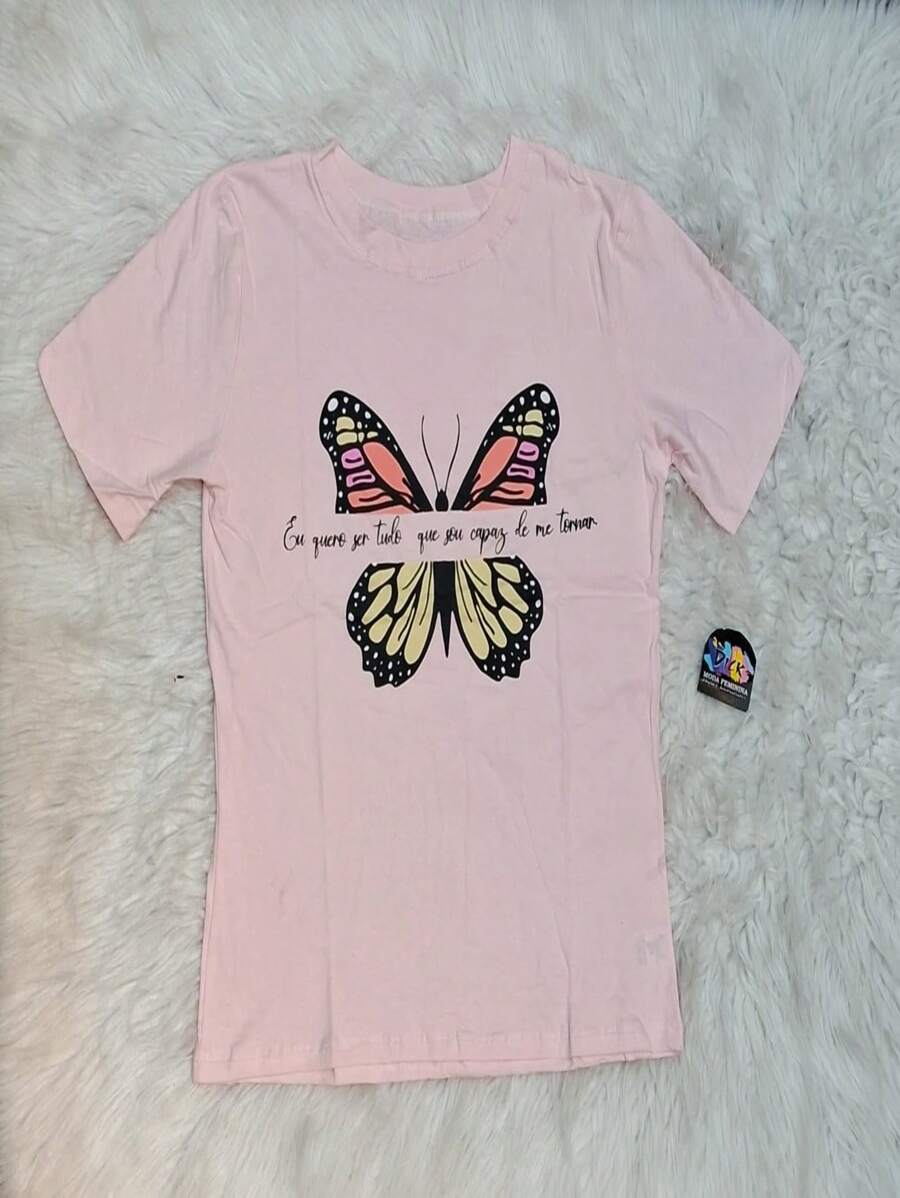 Women T-Shirts - Màu hồng gỉ - Xem 1