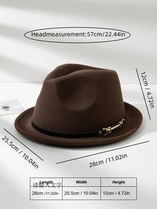 Mũ Fedora Nữ - Cà phê nâu - Xem 3