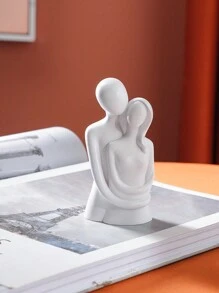 1 件现代简约树脂情侣拥抱小雕像装饰，非常适合客厅、书房或卧室装饰最佳礼物