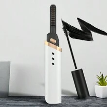 Electric Eyelash Curler With Heat & 3 Temperature Modes For Long-lasting Curled Eyelashes - White - View 9