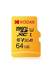 Kodak KODAK U3 Micro SDHC SDXC Card TF Flash Card UHS-I V30 Class10 Memory Card 64GB For Phone Drone Car