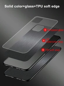 Floral Flower Patterned Glass Phone Case Compatible With Apple & Compatible With Samsung,International Version, Not The Domestic Version - White - View 4