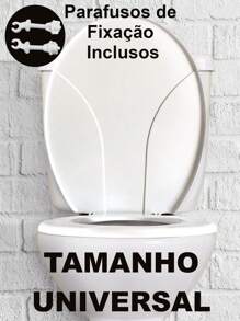-TOILET SEAT UNIVERSAL WHITE TOILET LID UNIVERSAL TOILET SEAT TOILET LID - 白色 - 查看 7