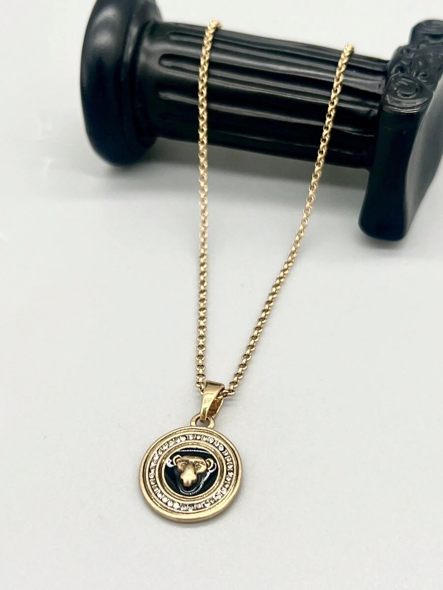 1條歐美時尚簡約朋克風吊墜項鍊,適用於酷女孩 - 彩色 - 查看 1