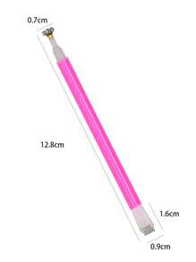 双头磁铁美甲工具：猫眼凝胶磁性笔，带双头花磁铁和梅花磁铁棒，美甲用品，美甲工具，美甲工具，返校，指甲，按压指甲用美甲工具 - 粉色 - 查看 3