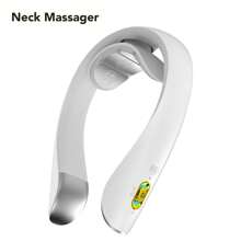 Nỗi nóng Máy mát xa cổ , Không dây Ô tô/xe hơi Cái cổ Mát xa Thiết bị , Có thể mang đi Thông minh Cái cổ , Xương sống Máy mát xa - trắng - Xem 3