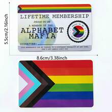 1 张 LGBT 身份证终身会员卡，完美的彩虹社区礼物 - 紅色 - 查看 5