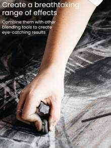 1 管 4-5 毫米木炭棒,25 支/管素描炭筆,適合繪畫藝術學生,藝術 - 黑色 - 查看 5