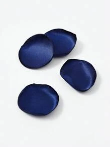 200pcs/Pack Multicolor Synthetic Fabric Petals, Diy European Style Rose Petals For Wedding, Party Decoration - Navy Blue - View 3
