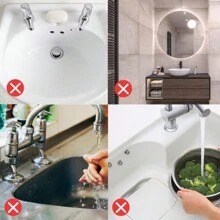 Elegante Y Minimalista Tapón De Desagüe Para Fregadero De Lavado De Manos En Color Gris