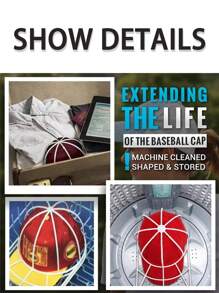 Insertos De Corona De Gorra De Béisbol Multipropósito Para La Limpieza De Sombreros, Protector De Limpieza De Gorra De Doble Capa - Negro - Ver 4