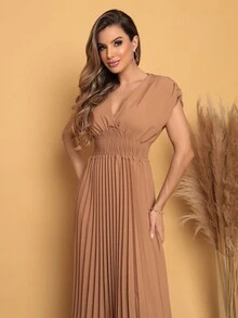 Women Dresses - Màu Mù tạt vàng - Xem 3