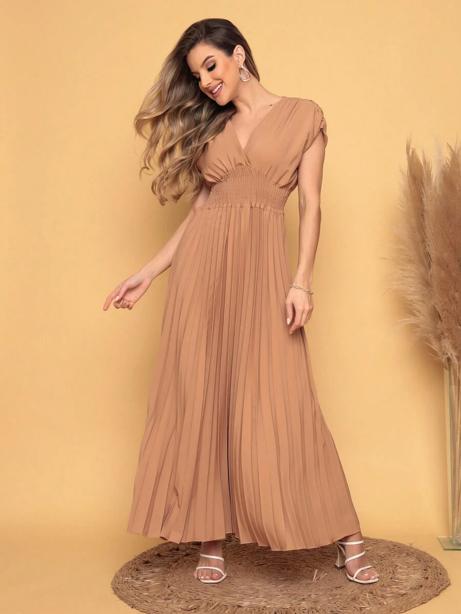 Women Dresses - Màu Mù tạt vàng - Xem 1