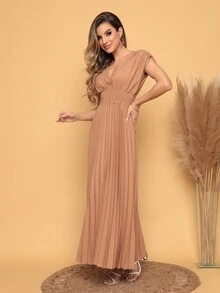 Women Dresses - Màu Mù tạt vàng - Xem 2