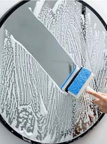 1/2/3入組便攜式磁磚清潔刷,適用於浴室、玻璃、鏡子、窗戶、馬桶、雨刷 - 白色 - 查看 1