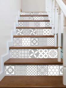 24pcs Nordic Style Self-adhesive Wall Stickers For Home Use, Suitable For Kitchen, Bathroom, Bedroom, Living Room, Restaurant. Waterproof, Oilproof, Damp-proof, Suitable For Decorating Tiles/bathroom Walls/floor Renovation - Grey - Grey - View 3