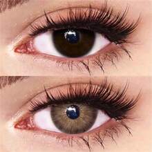 1雙芭提雅撒哈拉棕色化妝隱形眼鏡,年拋式14.2mm - 棕色 - 查看 7