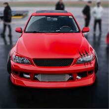 1pc Car Monster Sticker Scratch Stripe Claw Marks Car Auto Headlight Decal Car Styling White/Red/Black - White - View 6