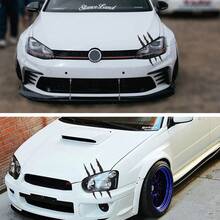 1pc Car Monster Sticker Scratch Stripe Claw Marks Car Auto Headlight Decal Car Styling White/Red/Black - White - View 9