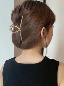 1pc Hair Claw Clip For Elegant And Sophisticated Updo Style, Women's Accessory