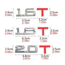 1入金屬1.3t-3.0t汽車貼紙貼花頭部車側翼子板後行李箱徽章貼紙貼紙,適用於任何車輛、卡車、汽車、摩托車、房車、滑板車或suv