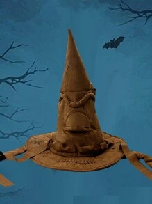 1頂萬聖節女巫帽 - 棕色 - 查看 3