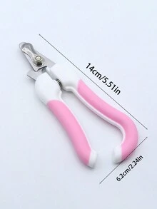 1入組粉白色不鏽鋼指甲刀,方便輕鬆的清潔和美容 - 粉色 - 查看 4