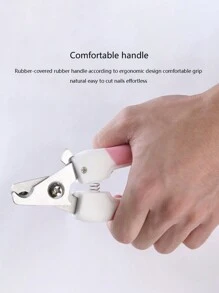 1入組粉白色不鏽鋼指甲刀,方便輕鬆的清潔和美容 - 粉色 - 查看 3