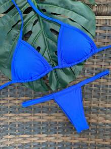 Women Bikini Sets - Royal Blue - View 2