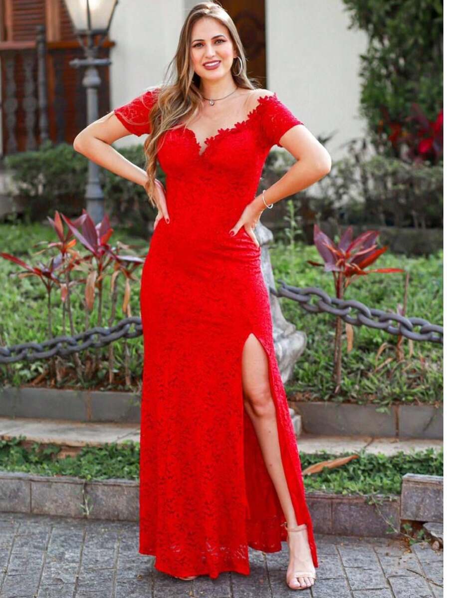 Women Prom & Evening Dresses - Red - View 1