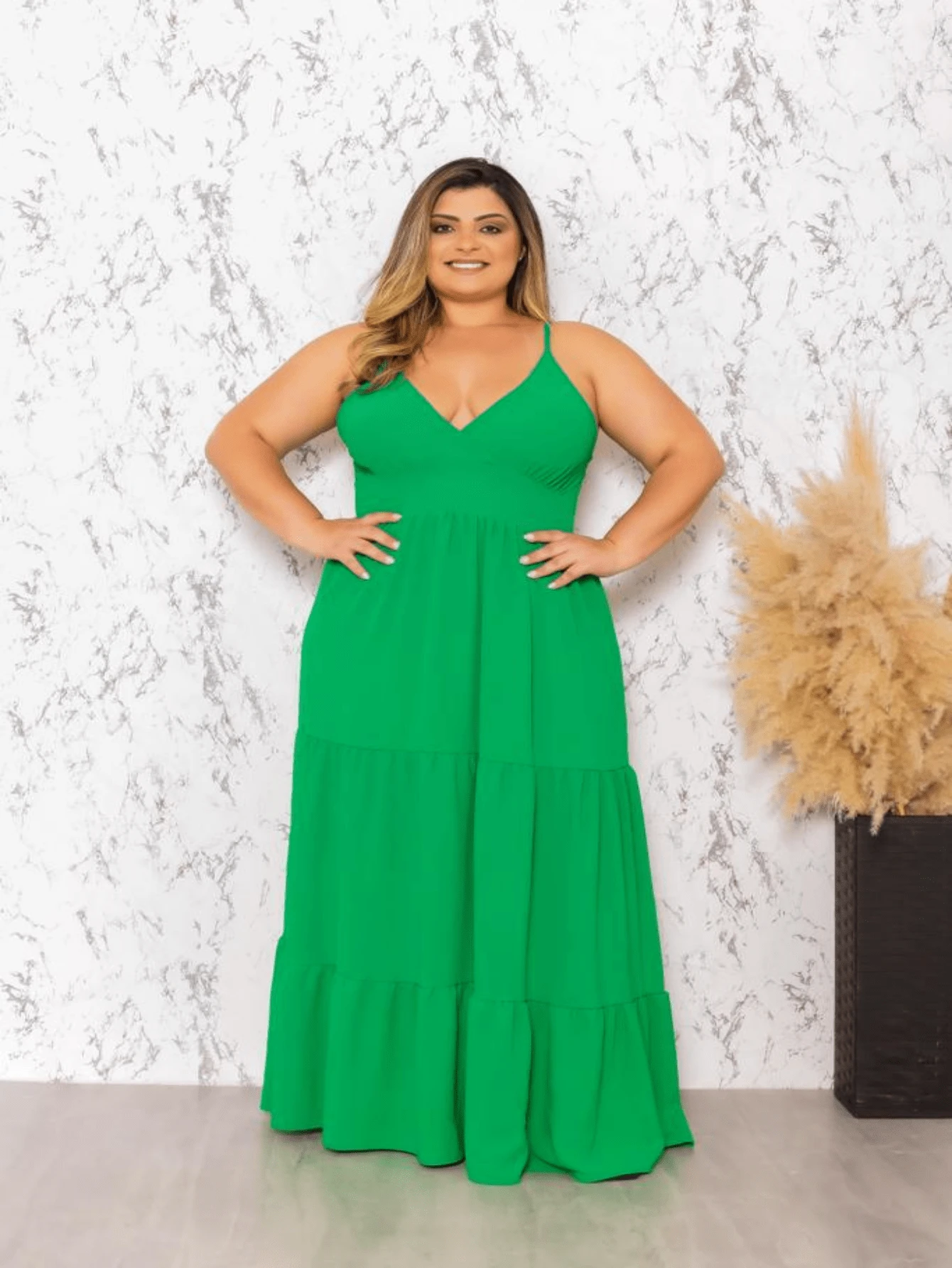 Plus Size Dresses - Verde - Ver 1