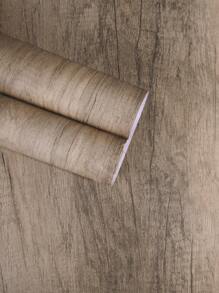 1 rollo de baldosas de vinilo autoadhesivas impermeables con diseño de grano de madera marrón claro, adecuadas para cocina, comedor, dormitorio, talla grande gruesas y resistentes al desgaste, impermeables para cualquier habitación, fácil instalación DIY, color de madera clara - Multicolor - Ver 4