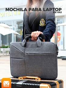 Resistant Multifunctional Laptop Backpack Corporate Design - Azul - Visão 1