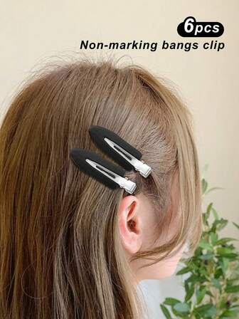 6pcs Cream-Colored Plastic Black Hair Clips, Seamless Bangs Clips Accessories,Stocking Stuffers,Stocking Fillers,Stocking Stuffers For Women,Stocking Fillers Women,Christmas Gifts,Gifts,Christmas Stocking Fillers,Gifts For Women,Gift,Christmas Gift,Stocking Stuffers For Adults,Stocking Fillers For Adult,Hair Stuff,Women's Accessories,Stocking Stuffer,Coming-Of-Age Hair Accessory,Christmas Hair Accessories,Gift Ideas For Women,Beauty Stocking Fillers,Christmas Gifts For Women
