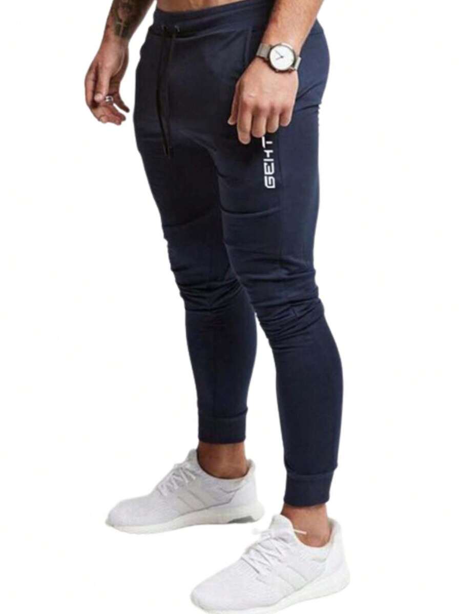 Calça Moletom Jogguer Academia Masculina Sport Skinny Treino Em Pé