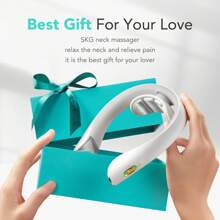 Nỗi nóng Máy mát xa cổ , Không dây Ô tô/xe hơi Cái cổ Mát xa Thiết bị , Có thể mang đi Thông minh Cái cổ , Xương sống Máy mát xa - trắng - Xem 4