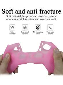 1 Set PlayStation 5 Controller Silicone Case + 2 Pcs Silicone Joystick Cap, Anti-Slip, Anti-Sweat, Anti-Fall, Anti-Dust, Anti-Scratch To Enhance Gameplay Experience