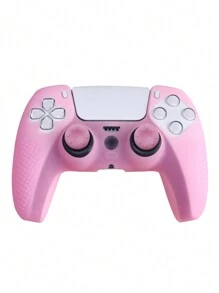 1 Set PlayStation 5 Controller Silicone Case + 2 Pcs Silicone Joystick Cap, Anti-Slip, Anti-Sweat, Anti-Fall, Anti-Dust, Anti-Scratch To Enhance Gameplay Experience