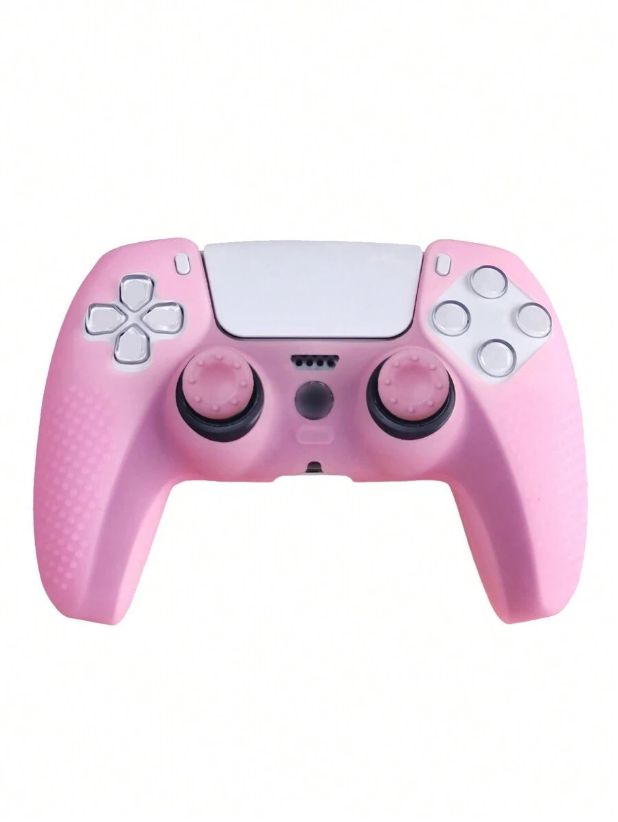 1 Set PlayStation 5 Controller Silicone Case + 2 Pcs Silicone Joystick Cap, Anti-Slip, Anti-Sweat, Anti-Fall, Anti-Dust, Anti-Scratch To Enhance Gameplay Experience