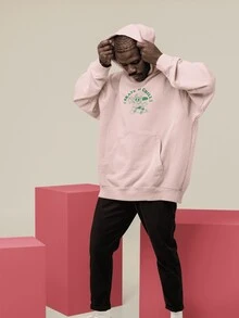 Men Sweatshirts - 淺粉色 - 查看 2