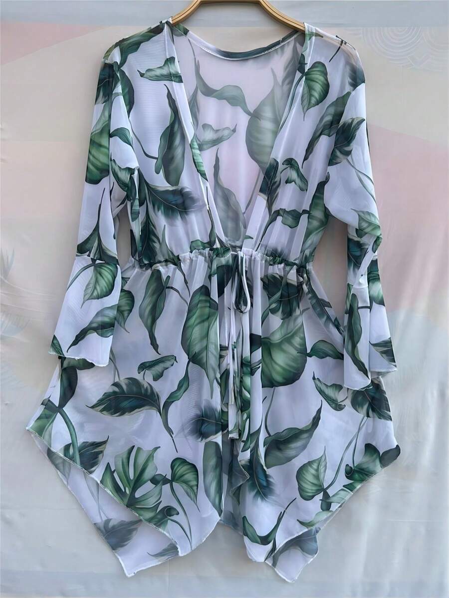 Women Kimonos - 橄欖綠 - 查看 1