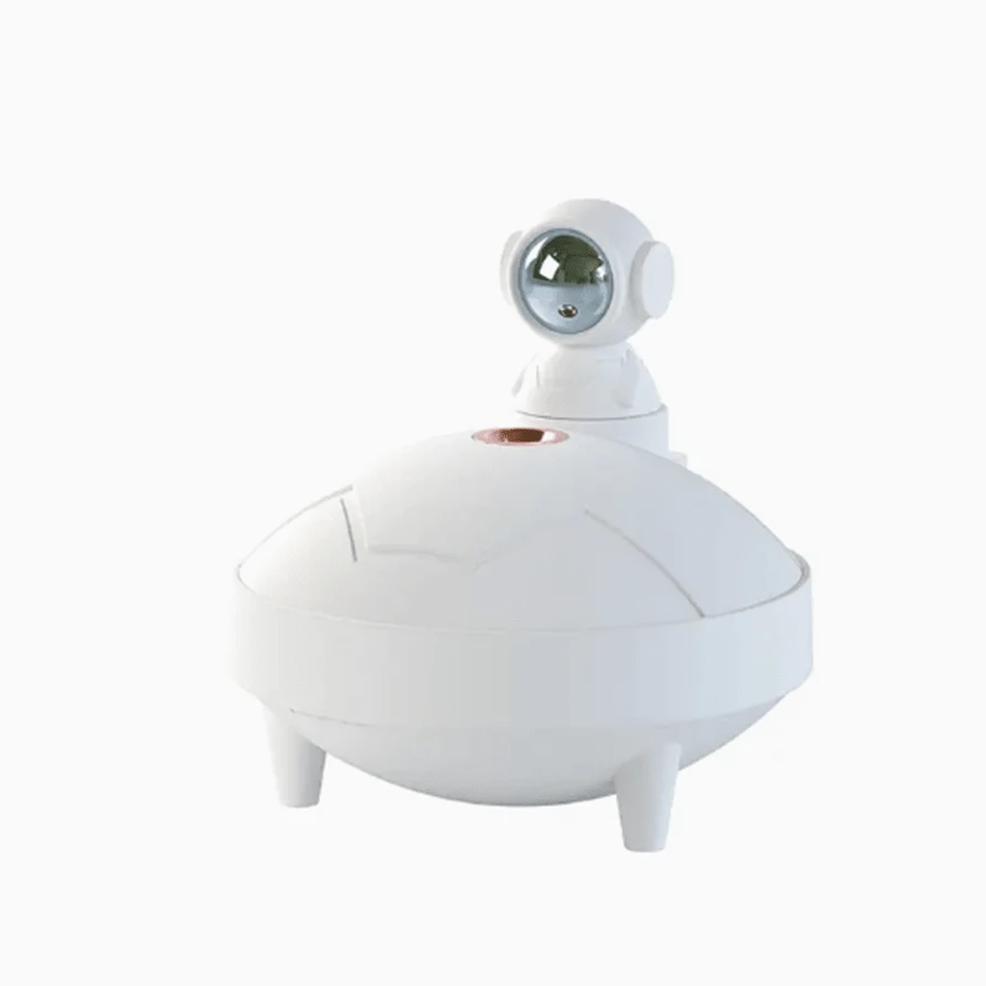 White Spaceship Shaped Humidifier - White - View 1